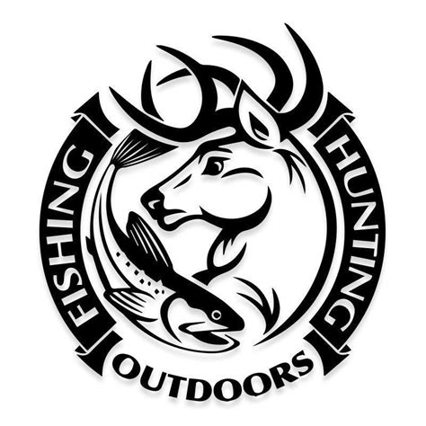 Hunting Fishing Outdoors Decal Sticker | Stickers, Decals stickers ...