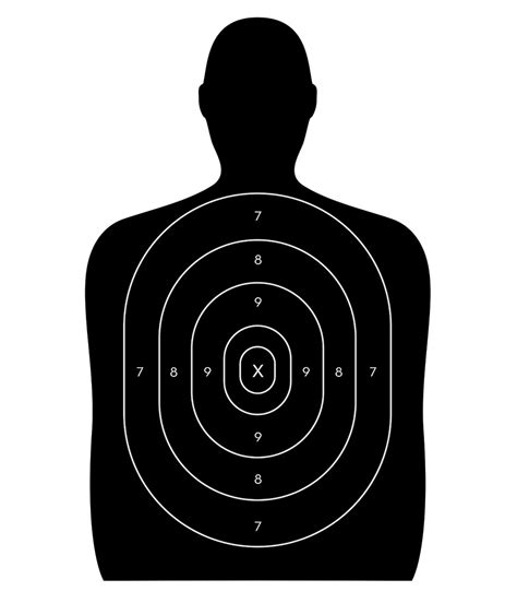 Human Silhouette Shooting Targets