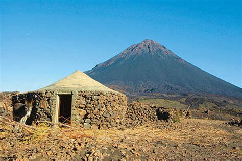 Fogo volcano - the only active one of the Cape verdian islands ...