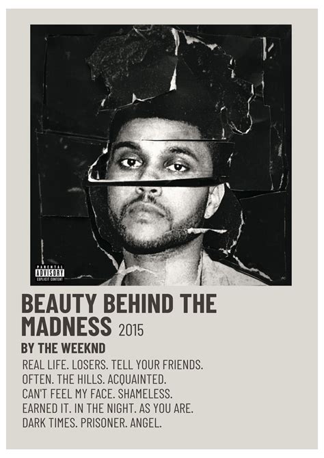 MINIMALIST MUSIC POSTER #the #weeknd #poster #wall #theweekndposterwall ...