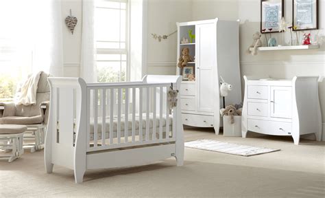 Tutti Bambini Katie 3 Piece Nursery Room Set/Mattress - White - Baby ...