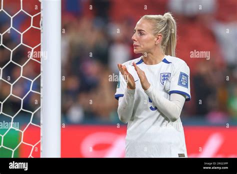 Alex Greenwood #5 of England applauds the travelling fans after the ...