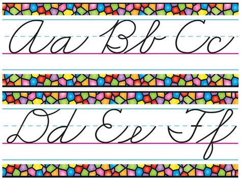 Cursive Writing Banner | Cursive alphabet, Alphabet line, Cursive ...