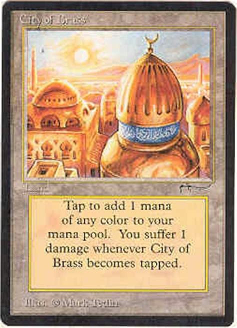 Magic the Gathering Arabian Nights Single City of Brass - NEAR MINT ...