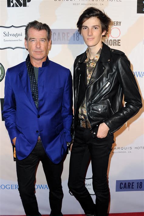 Pierce Brosnan and his son, model Dylan Brosnan, attended the Rock ...