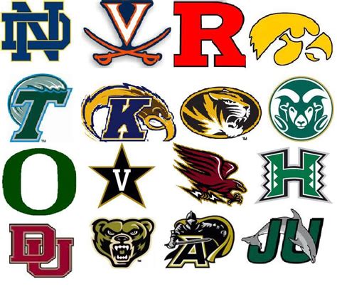 Ncaa Football Logos And Names