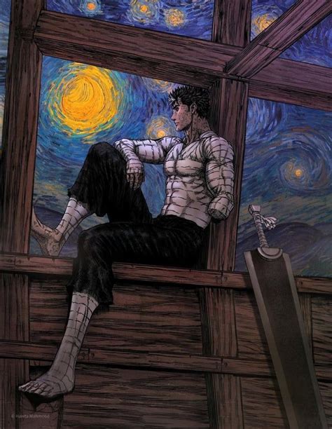 Berserk panel colored with Van Gogh paintings, here's Guts standalone ...