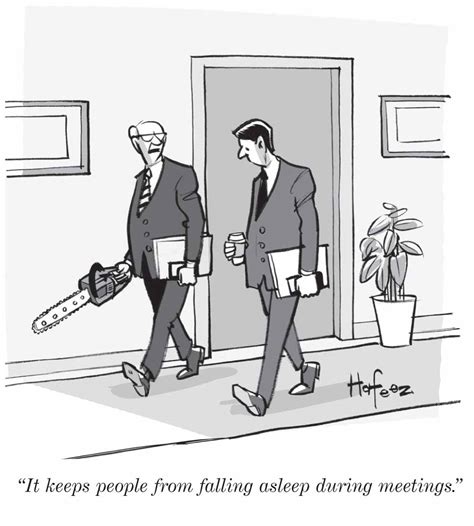 It keeps people from falling asleep during meetings." - Barron's Cartoon -