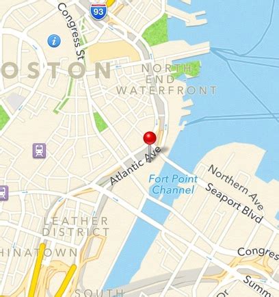 Maps of Location - The Boston Tea Party