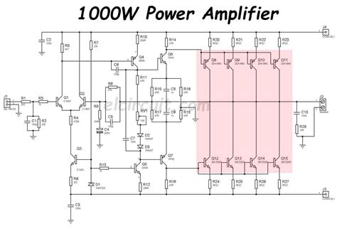 4000w Power Amplifier Circuit Diagram