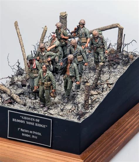 "Ghosts of Bloody Nose Ridge" 1st Marines on Peleliu October 1944. 1/35 ...