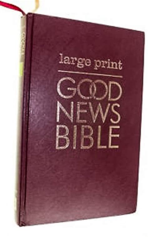 Good News Bible (Large Print) - Bible Society In The Gambia Online shop