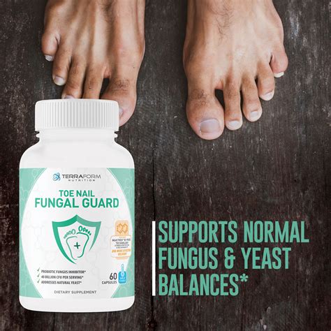 Toenail Fungal Guard - Probiotic Fungus Inhibitor - 60 Capsules ...