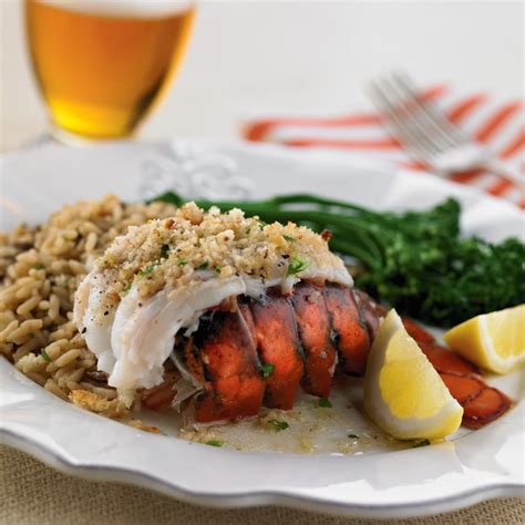 Baked Stuffed Lobster Tails Recipe from H-E-B