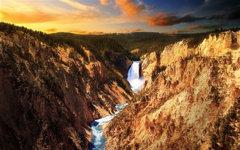 lower, Falls, , Yellowstone Wallpapers HD / Desktop and Mobile Backgrounds