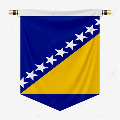 National Flag Vector, National Flag, Bosnia Flag, Bosnia Vector PNG ...