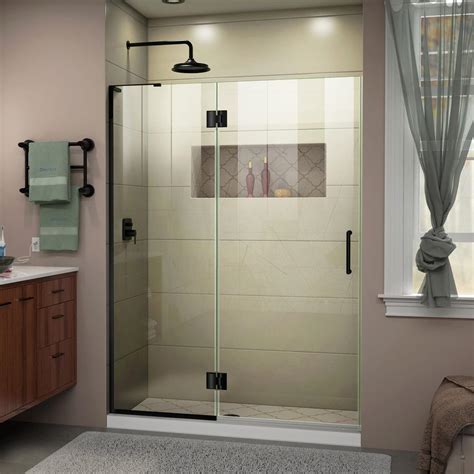 DreamLine Unidoor-X 48 in. x 72 in. Frameless Hinged Shower Door in ...