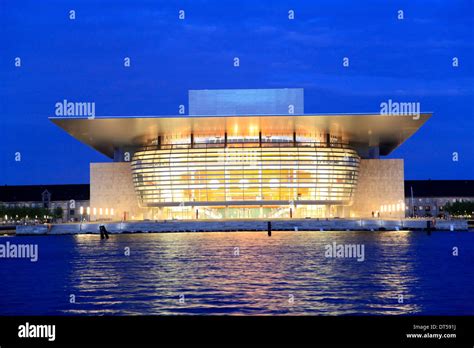 Opera House at night, Copenhagen, Denmark, Scandinavia, Europe Stock ...