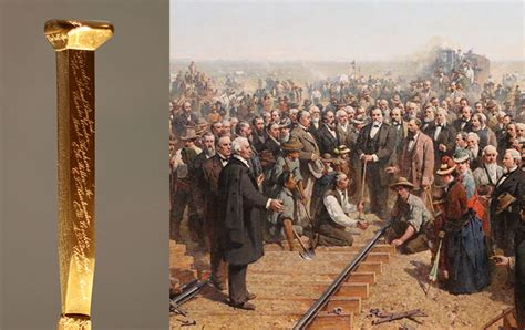 The First Transcontinental Railroad : Golden Spike ceremony