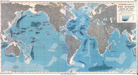 Ocean Floor Pacific Ocean Depth Map