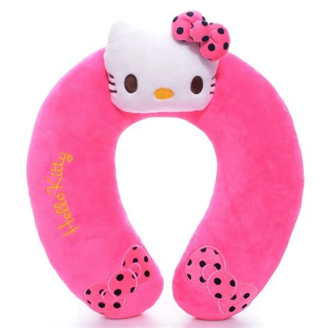 Aliexpress.com : Buy Soft Hello Kitty Hot Pink Neck U Shaped Pillow ...