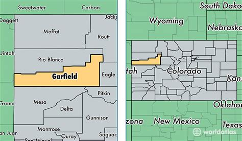 Garfield County Colorado Map - Cities And Towns Map