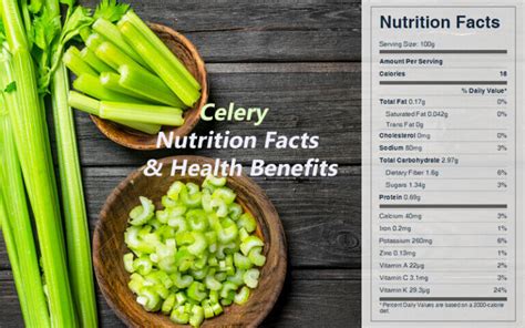 Celery Nutrition Facts & Health Benefits - CookingEggs