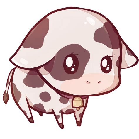 Kawaii cow by Dessineka on DeviantArt