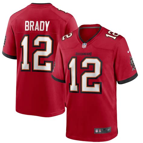 Men's Nike Tom Brady Red Tampa Bay Buccaneers Game Jersey