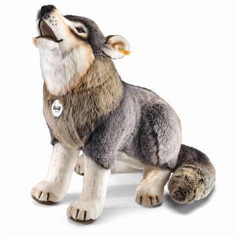 Stuffed Animal Wolf Lifesize 'R-Heulander' |Steiff EAN 075759