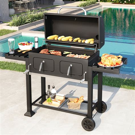 34-inch BBQ Charcoal Grill Outdoor Portable Barbecue Grill - Walmart.com