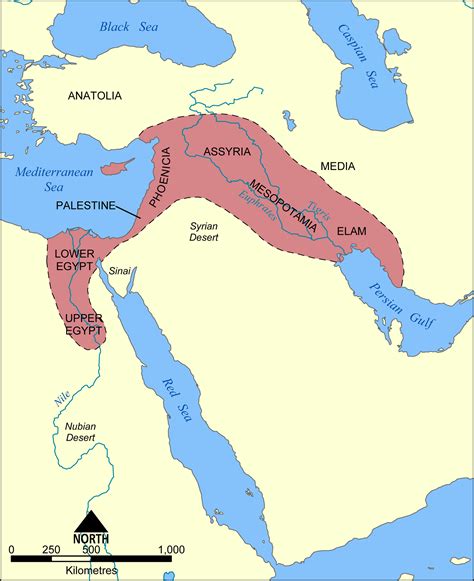 Mesopotamia Map With Rivers