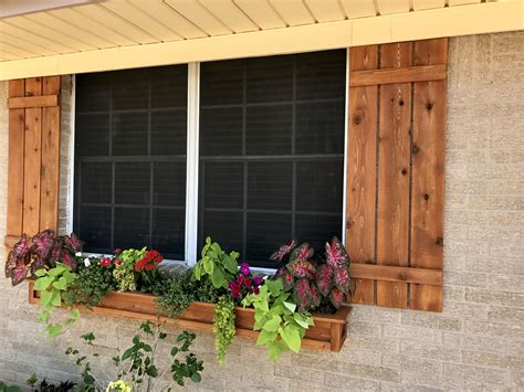 cedar board and batten shutters diy - Karoline Fulton