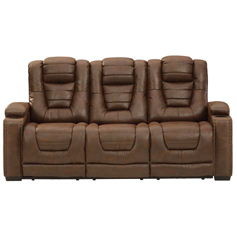 Signature Design by Ashley Owner's Box Faux Leather Power Reclining ...