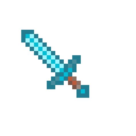 Minecraft Master Sword Pixel Art