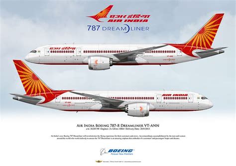 Air India Boeing 787-8 Dreamliner VT-ANN | Air india, Boeing 787 8 ...