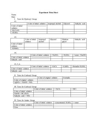 02 experiment organic chemistry | PDF