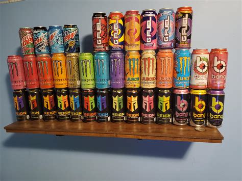 My collection of various energy drink cans : r/energydrinks