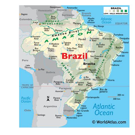 Geography of Brazil, Landforms - World Atlas