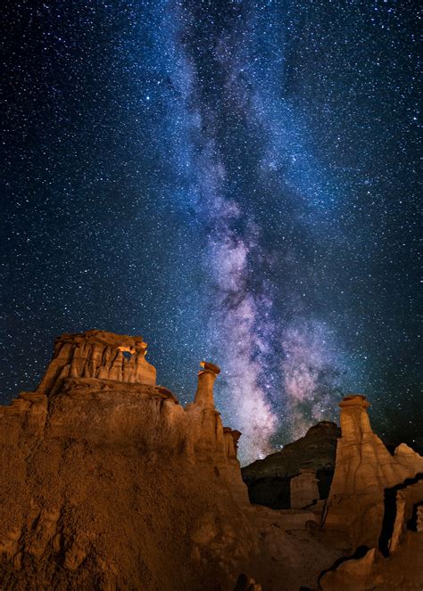 Bisti Badlands | Badlands, Night skies, Milky way