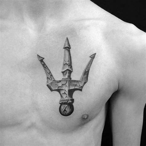 40 Trident Tattoo Designs For Men - Neptune Ink Ideas