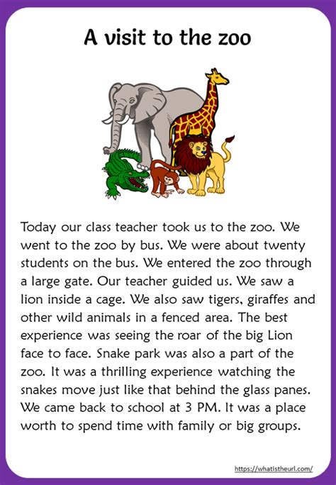 Reading passages - Your Home Teacher English Stories For Kids, English ...