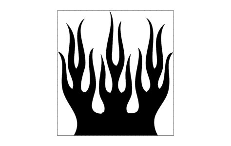 Flames dxf File Free Download - 3axis.co