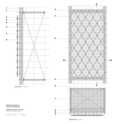 facade mesh detail - Iskanje Google | Architectural section, Facade ...