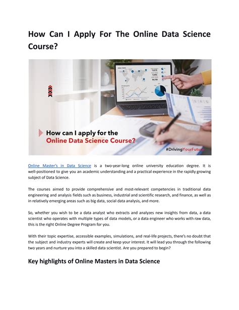 How Can I Apply For The Online Data Science Course? by vignanonline - Issuu