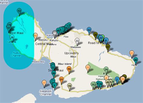 Best Beaches On Maui Map