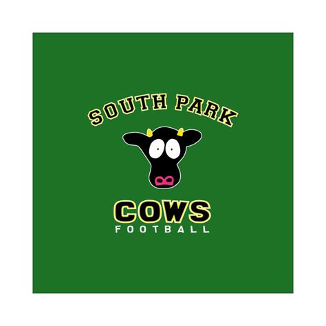 T-Shirt South Park parody Cows Football USA college green style