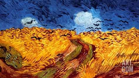 'Wheatfield with Crows, c.1890' Art Print - Vincent van Gogh | Art.com ...