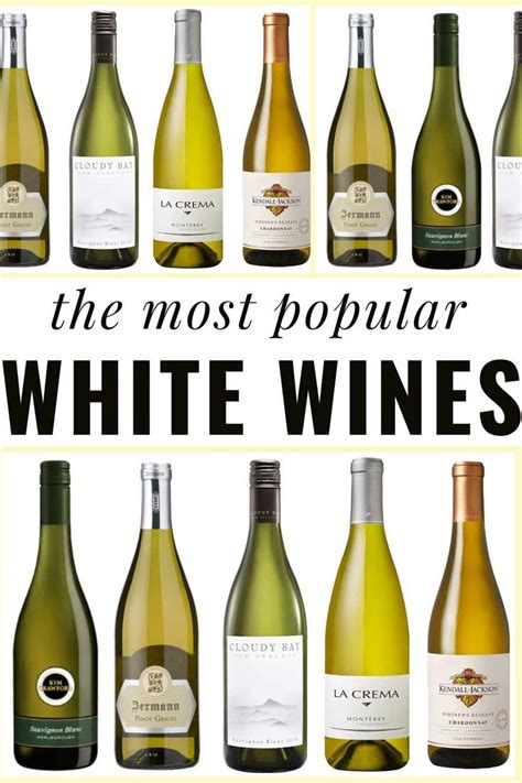 Best White Wine - The Most Popular White Wines for Beginners | White ...