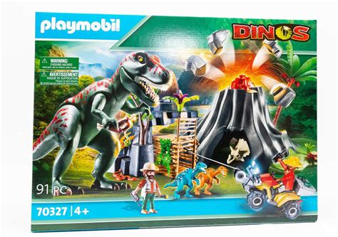 Playmobil 70327 Dinos XXL T-Rex Dinosaurier mit Vulkanausbruch und ...